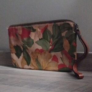 Patricia Nash Floral Clutch in Red and Green